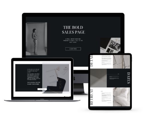 Bold CEO Showit Sales Page